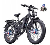 26""Vélo Électrique Ridstar E26 PRO - Double moteur 2000W - Batterie Amovible 48V 23Ah - Vitesse 50km/h - Freins hydrauliques