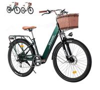 26"" Vélo électrique Urbain, Vélo électrique Classique Pour Femmes, 250W électrique Ville Ebike Adulte, Batterie 36V 360Wh