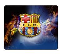 26 x 21 cm/25,4 x 20,3 cm Tapis de souris de jeu précis Chiffon - Envers antidérapant en caoutchouc lavable Anti-fraying Barcelone FCB FC Soccer Club Logo