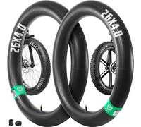 26 X 4 Inner Tube With Straight Schrader Valve (X2)-Compatible With Fat Bike & Mountain Bike/Mountain Bike,Other-Etrto 100-559-Heavy Duty-For 26 Inch Fatbike Tyres