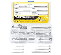 260 Pièces Coffret de Goupilles Fendues, Goupilles Fendues Acier Inoxydable, Goupilles Clips Fendues de Sécurité à Ressort de Verrouillage - 6 tailles M1.5 M2 M2.5 M3 M4 M5 Pour Voitures