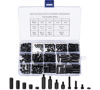 260 Piezas M3 Tornillos Tuerca Separador de Nylon Hex Spacer Kit, Tornillos Tuerca Hexagonal Espaciadores Macho a Hembra para Reparación de Placa PCB Electrónica