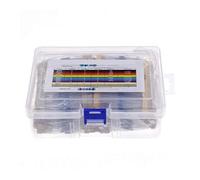 2600pcs 130 Values 1/4W 0.25W 1% Metal Film Resistors Assorted Pack Kit Set Lot Resistors Assortment Kits Fixed resistor BIANMTSW(With Box)