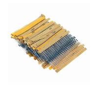 2600pcs 130 Values 1/4W 0.25W 1% Metal Film Resistors Assorted Pack Kit Set Lot Resistors Assortment Kits Fixed capacitors NWPNLXEA