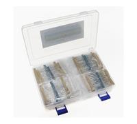2600pcs 130Values 1/4W 0.25W 1% Metal Film Resistors Assorted Pack Kit Set Lot Resistors Assortment Kits Fixed capacitors NWPNLXEA