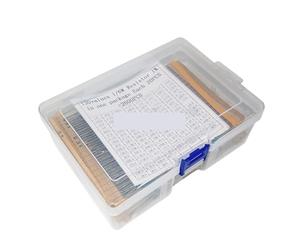 2600pcs 130values*20PCS 1/6W 1% Metal Film Resistors Assorted Pack Kit Set Lot Assortment Fixed Capacitors 1/6W Resistors 1K 10K AUOQKQUT