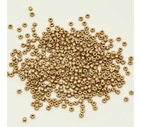 2600pcs (20g) Rocailles Preciosa Ornela 11/0, Tiny Glass Seed Beads, Czech Republic, (01710) Semi Matte Aztec Pale Gold