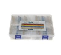 2600pcs/Box 130 Kinds 1/4W 0.25W 1% Metal Film Resistors Assorted Pack Kit Set Lot Resistors Assortment Kits Fixed capacitors EKFBQBGW
