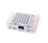 2600pcs/lot 130 Values 1/4W 0.25W 1% Metal Film Resistors Assorted Pack Kit Set Lot Resistors Assortment Kits Fixed resistor CZAOINCU(With BOX)