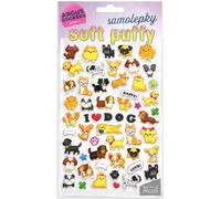 2605-0002 Stickers en relief 3D Rebondis Chiens Mignons Gentils Autocollants décoratifs Format 11x20,5cm pour Enfants Garçons Filles - I love Dog Animaux de compagnie Meilleur Ami de l'Homme Toutous