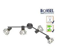 Fischer & Honsel Ran Arche de plafond 4 x E14 max. 40,0 W, gris, bras réglable, 22266, 60 x 8 x 18 cm (L x l x H).
