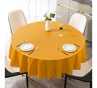 260cm Nappe Ronde Imperméable, Nappe De Table Anti Tache Toile Cirée Impermeable Nappes, PVC Nappe De Cuisine, pour Picnic, Exterieur, Jardin
