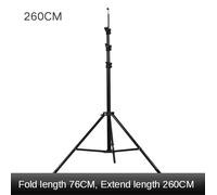 260cm - Support d'éclairage annulaire pour photographie, support de lampe, trépied réglable, support de téléphone avec anneau lumineux pour appareil photo