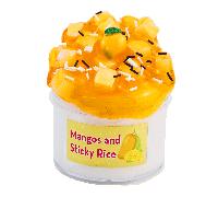 260ml 8,8 oz Kit de Slime brillant fait maison avec mangue et riz gluant. Kit de cubes pop Slime pour fête, cadeau d'anniversaire pour adulte, jouet anti-stress sensoriel. Kit de jouets Fidget pour ad