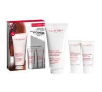 260ml CLARINS Les indispensables pour l'hydratation et l'exfoliation du corps (baume 200 ml + gommage 30 ml + crème pour les mains 30 ml)