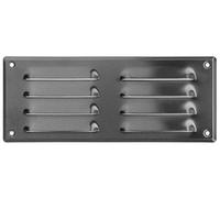 260x105mm Acier Inoxydable Métal Grille de Ventilation - Grille D'aération avec Moustiquaire