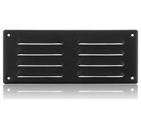 260x105mm Grille de Ventilation en Acier Anthracite avec Moustiquaire - Grilles d'aération Métallique