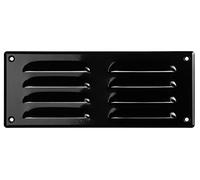 260x105mm Noir Métal Grille de Ventilation - Grille D'aération avec Moustiquaire