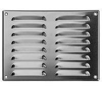 260x190mm Aluminium Métal Grille de Ventilation - Grille D'aération avec Moustiquaire