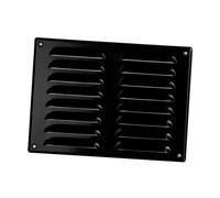 260x190mm Grille de Ventilation avec Moustiquaire - Grilles d'aération en Métal - Acier, Noir