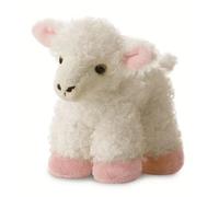 Aurora World – Peluche Mini Flopsie l'Agneau 12768, 20 cm, rose et blanc