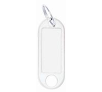 [262 801800] WEDO Paquet de 100 Porte-clés avec anneau, diamètre: 18 mm, blanc