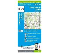 Carte de randonnée IGN Série Bleue n° 2624 - Saint-Benin-D'Azy, Saint-Saulge