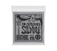 Ernie Ball Cordes pour guitare électrique P02628 Slinky filées en nickel 9 cordes, calibre 9-105