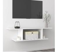 2635•MEUBLE 2021 Meuble TV suspendu Armoire TV murale|Buffet HI-FI Armoire TV FRANCE Blanc 103x30x26,5 cm Meuble de salon,103 x 30 x