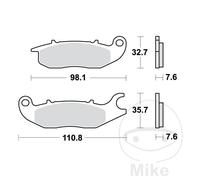 26398-Plaquettes de frein standards compatible avec HONDA XL 750 TRANSALP ABS