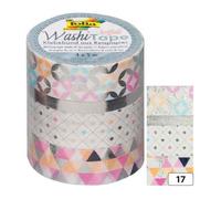 Rubans autocollants déco Washi-Tape HOTFOIL ARGENT