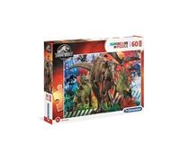 Clementoni Puzzle Jurassic World Supercolor – 60 maxi pièces, jeu de création et logique – Dès 4 ans