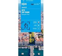 IGN Carte de randonnée TOP 25 n° 2645 ET – Sète, Cap d'Agde, Etang de Thau
