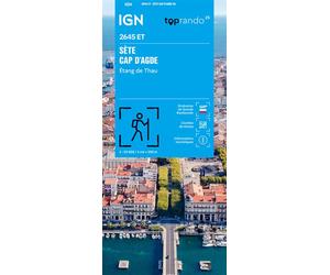 2645et sete-cap d'agde etang de thau Top 25 2645 Est - Collectif - Ign Institut Geographique National - broché - Atlas / carte