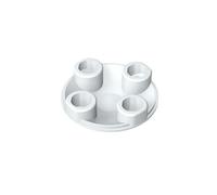2654 Plaque Circulaire Ronde 2x2 avec Fond Arrondi [Bateau Stud] 50 Pièces GDS-608 Compatible avec Lego Briques de Construction Couleur:Bianco Latte