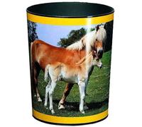 Läufer 26574 corbeille à papier avec motif suricates, poubelle de 13 litres, parfait pour la chambre d'enfant, rond, plastique solide, motifs différents