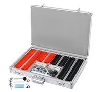 266 pièces Kit de lentilles d'essai en plastique lentille optique équipement d'optométrie accessoires Protection des yeux aluminium avec mallette rangement,Haute Stabilité