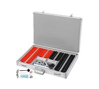 266 pièces Kit de lentilles d'essai en plastique lentille optique équipement d'optométrie accessoires Protection des yeux aluminium avec mallette rangement,Haute Stabilité