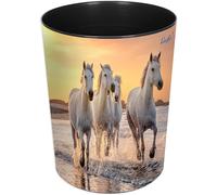 [26666] Läufer Corbeille à papier Chevaux sur la plage 13 Litres H 30cm
