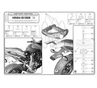 266FZ GIVI Supports Coffre Monorack pour Honda CB 1000 R 2008 2009 2010 2011