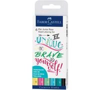 [267116] Faber-Castell Etui de 6 Feutres PITT artist pen Lettering pastel