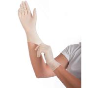 [2676] franz mensch Boite de 100 gants en latex "GRIP" HYGOSTAR, S, blanc