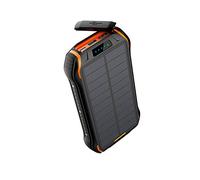 26800Mah Banque d’Alimentation Solaire Chargeur Rapide Batterie Externe Portable étanche, Lampe de Poche, Orange