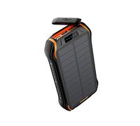 26800Mah Chargeur Solaire Banque d’Alimentation avec Lampe de Poche De Camping Chargeur Portable Téléphone Portable Pover Bank, Orange