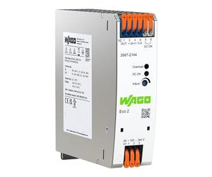 2687-2144 | WAGO POWER SUPPLY, ECO 2, 1-PHASE,24 VDC OUTPUT VOLTAGE, 5 A OUTPUT CURRENT, DC OK CONTACT