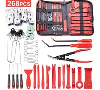 268Pcs Outil Demontage Garniture Voiture - Outils Mecanique Automobile - pour outils et dépannage, Voiture Porte Panneau Tableau