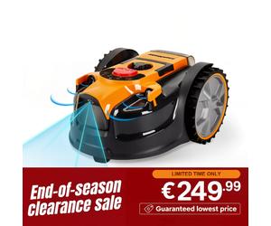 [€269,99 SEULEMENT et livraison gratuite] LawnMaster VBRM16-03 OcuMow Robot tondeuse sans fil jusqu'à 150 m² sans câble évitement d'obstacles