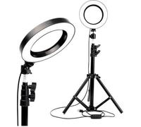 26cm Ring Light avec trépied Anneau Lumineux avec Support de Téléphone et télécommande avec 3 Modes d\'éclairage-keeper