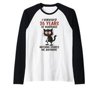 26e Anniversaire de Mariage, J'Ai survécu à 26 Ans de Mariage Manche Raglan