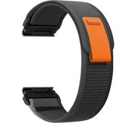 26Mm Quickfit Bracelet Pour Garmin Enduro 3 / Fenix 8 51Mm/Fenix 7X Pro/7X/6X/5X/5X Plus, Souple Élastique Nylon Bracelet Pour Garmin Tactix 7 Amoled/Epix Pro 51Mm/Enduro - Noir&Gris
